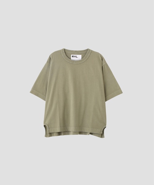 MHL.(エムエイチエル)の「FADED ROUGH COTTON JERSEY(Tシャツ/カットソー・レディース・ライトブラウン/セージグリーン・2)」の10枚目の写真