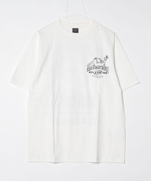 MANASTASH（マナスタッシュ）の「Ｃｉｔｅｅ　ＨＡＲＡＪＵＫＵ　ＴＥＥ（Tシャツ/カットソー・メンズ・ブラック/ベージュ/ホワイト系2/ホワイト/ピンク・S/M/XL/L）」の2枚目の写真