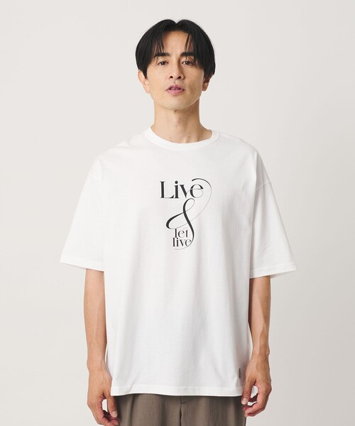 ESPOIR（エスポワール）の「＜ESPOIR＞LIVE & LET LIVE Tシャツ（Tシャツ/カットソー・メンズ・ホワイト・XL/L/M）」の13枚目の写真