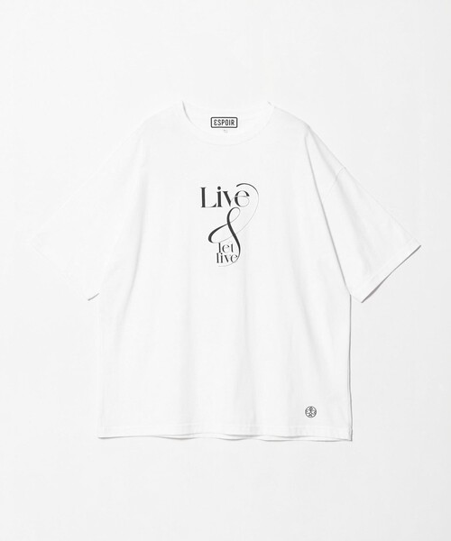 ESPOIR（エスポワール）の「＜ESPOIR＞LIVE & LET LIVE Tシャツ（Tシャツ/カットソー・メンズ・ホワイト・XL/L/M）」の9枚目の写真