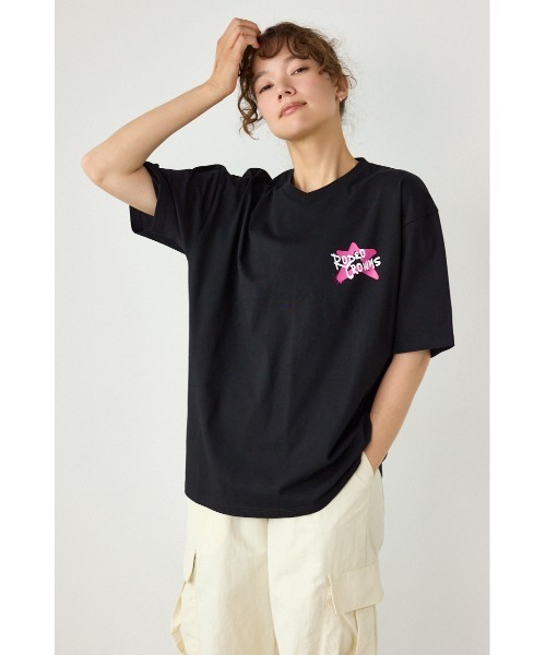 RODEO CROWNS WIDE BOWL(ロデオクラウンズワイドボウル)の「Cool Graffiti Logo Tシャツ(Tシャツ/カットソー・レディース・オフホワイト/ライム/ライトピンク/ブラック・FREE)」の1枚目の写真