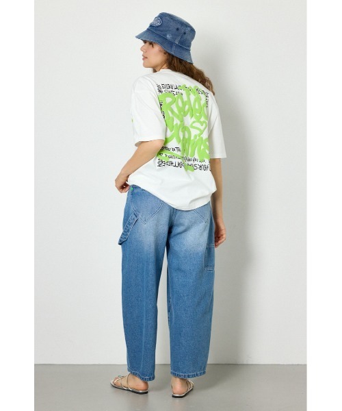 RODEO CROWNS WIDE BOWL(ロデオクラウンズワイドボウル)の「Cool Graffiti Logo Tシャツ(Tシャツ/カットソー・レディース・オフホワイト/ライム/ライトピンク/ブラック・FREE)」の9枚目の写真