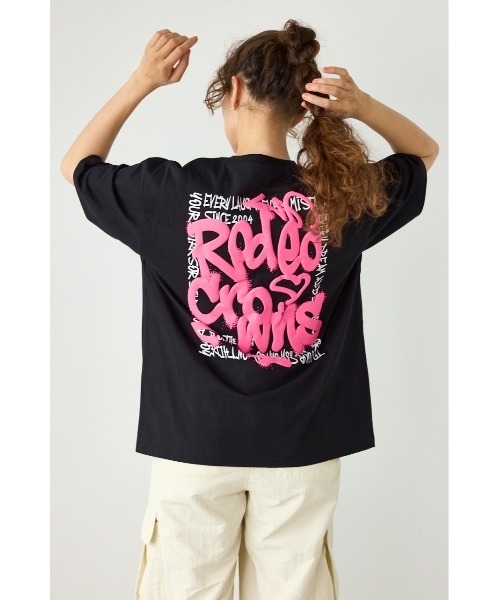 RODEO CROWNS WIDE BOWL(ロデオクラウンズワイドボウル)の「Cool Graffiti Logo Tシャツ(Tシャツ/カットソー・レディース・オフホワイト/ライム/ライトピンク/ブラック・FREE)」の20枚目の写真