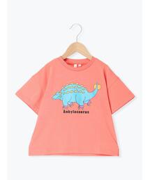Samansa Mos2 Lagom（サマンサモスモスラーゴム）の「【吸水速乾】恐竜プリントTシャツ（Tシャツ/カットソー）」