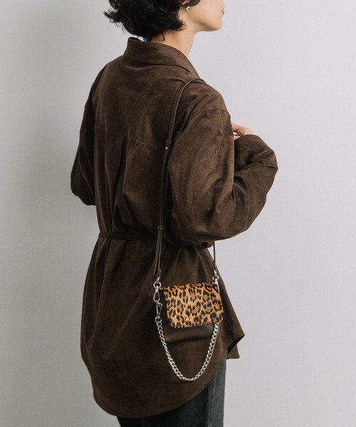 Beau're(ヴュレ)の「BEAURE ハラココンビ ミニショルダーバッグ(ショルダーバッグ・レディース・シルバー/ブラウン/ブラック/アイボリー/アニマル・FREE)」の15枚目の写真