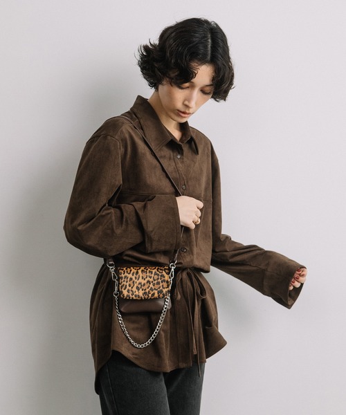 Beau're(ヴュレ)の「BEAURE ハラココンビ ミニショルダーバッグ(ショルダーバッグ・レディース・シルバー/ブラウン/ブラック/アイボリー/アニマル・FREE)」の16枚目の写真