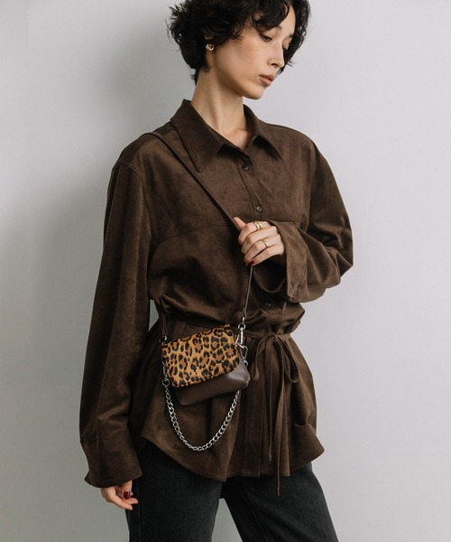 Beau're(ヴュレ)の「BEAURE ハラココンビ ミニショルダーバッグ(ショルダーバッグ・レディース・シルバー/ブラウン/ブラック/アイボリー/アニマル・FREE)」の17枚目の写真