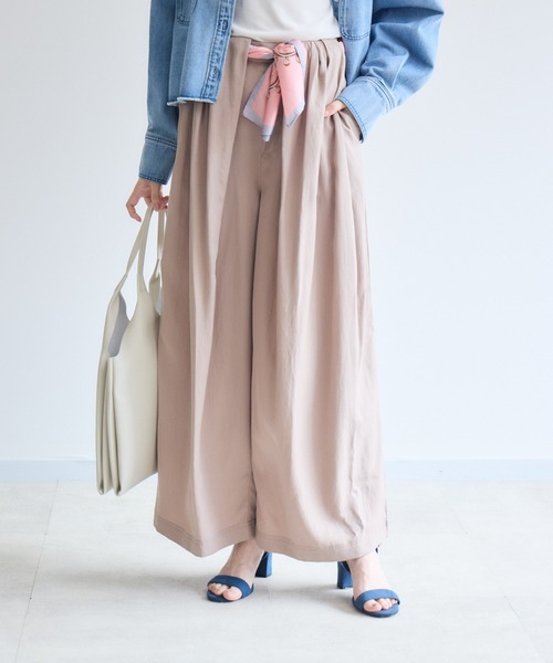 Paradise Picnic(パラダイスピクニック)の「blanco デザインループワイドパンツ(その他パンツ・レディース・ベージュ/ブラック/カーキ・FREE)」の1枚目の写真