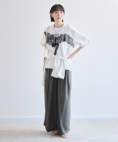 Paradise Picnic(パラダイスピクニック)の「blanco デザインループワイドパンツ(その他パンツ・レディース・ベージュ/ブラック/カーキ・FREE)」の20枚目の写真