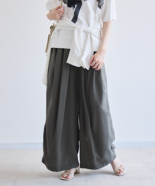 Paradise Picnic(パラダイスピクニック)の「blanco デザインループワイドパンツ(その他パンツ・レディース・ベージュ/ブラック/カーキ・FREE)」の21枚目の写真