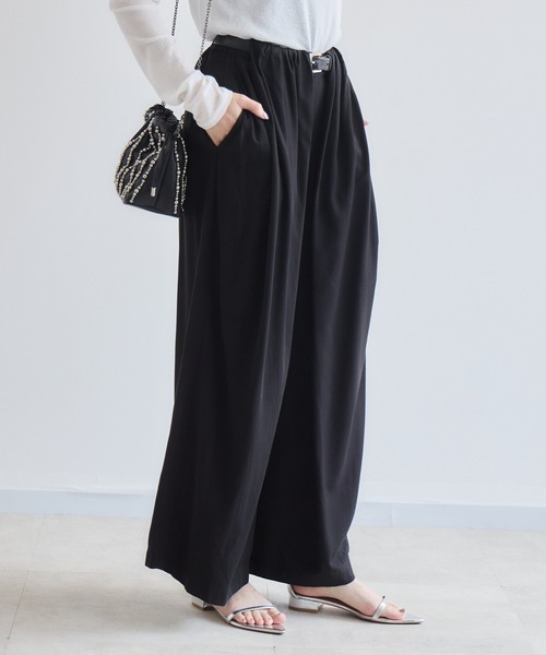 Paradise Picnic(パラダイスピクニック)の「blanco デザインループワイドパンツ(その他パンツ・レディース・ベージュ/ブラック/カーキ・FREE)」の14枚目の写真