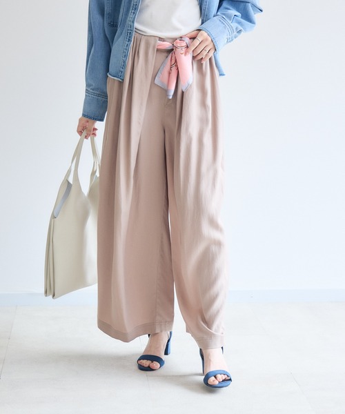 Paradise Picnic(パラダイスピクニック)の「blanco デザインループワイドパンツ(その他パンツ・レディース・ベージュ/ブラック/カーキ・FREE)」の6枚目の写真