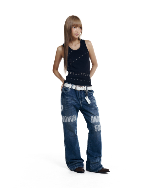 AAKAM(アーカム)の「Metal Piercing Sleeveless (Black)(Tシャツ/カットソー・レディース・その他・1/2)」の7枚目の写真