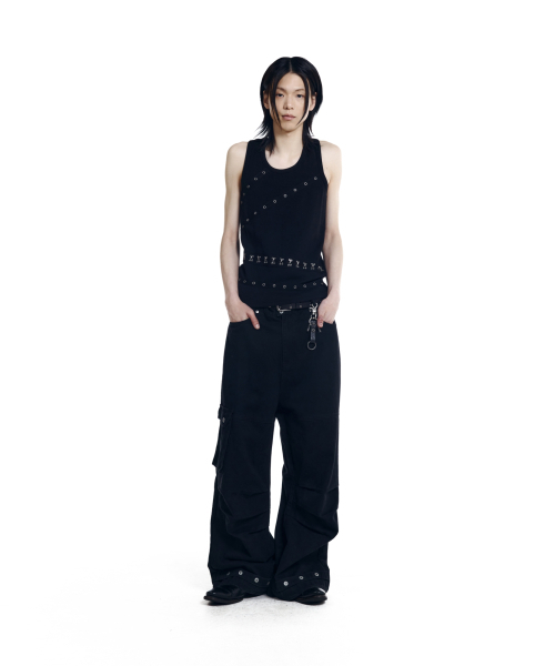 AAKAM(アーカム)の「Metal Piercing Sleeveless (Black)(Tシャツ/カットソー・レディース・その他・1/2)」の11枚目の写真