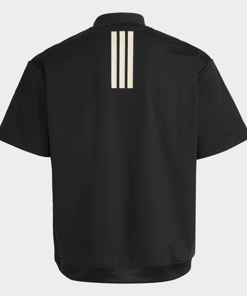 adidas(アディダス)の「モックネック 半袖シャツ【adidas Golf/アディダスゴルフ】(Tシャツ/カットソー・メンズ・ブラック・X-LARGE/3XL/LARGE/MEDIUM/SMALL/XX-LARGE)」の2枚目の写真