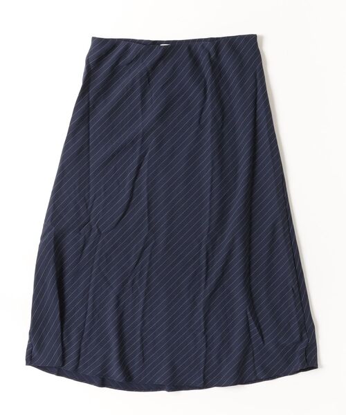 BANANA REPUBLIC FACTORY STORE(バナナリパブリック ファクトリーストア)の「BANANA REPUBLIC FACTORY STORE クレープピンストライププルオンミディスカート(スカート・レディース・ブラウン系その他/ネイビー・S)」の6枚目の写真