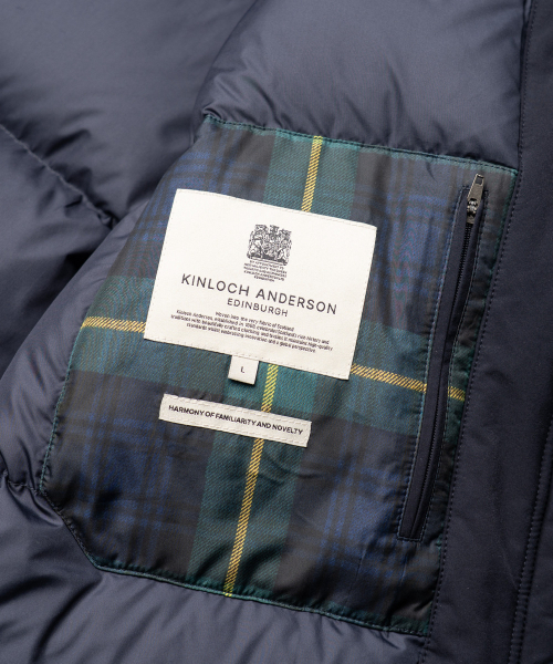 EDINBURGH CLUB（エディンバラクラブ）の「HOODED GOOSE DOWN JUMPER [NAVY]（ダウンジャケット/コート・メンズ・ネイビー・LARGE/MEDIUM/SMALL/X-LARGE）」の9枚目の写真
