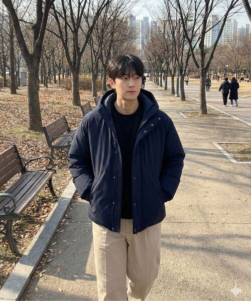 EDINBURGH CLUB（エディンバラクラブ）の「HOODED GOOSE DOWN JUMPER [NAVY]（ダウンジャケット/コート・メンズ・ネイビー・LARGE/MEDIUM/SMALL/X-LARGE）」の10枚目の写真