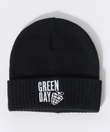 ROCK-OFF（ロックオフ）の「GREEN DAY / グリーン・デイ Unisex Beanie Hat: Stacked Logo & Grenade ニット帽 ワッチ 刺繍 ロゴ ワンポイント バンド ストリート メンズ レディース 2026年 秋 秋服 冬 冬服（ニットキャップ/ビーニー）」