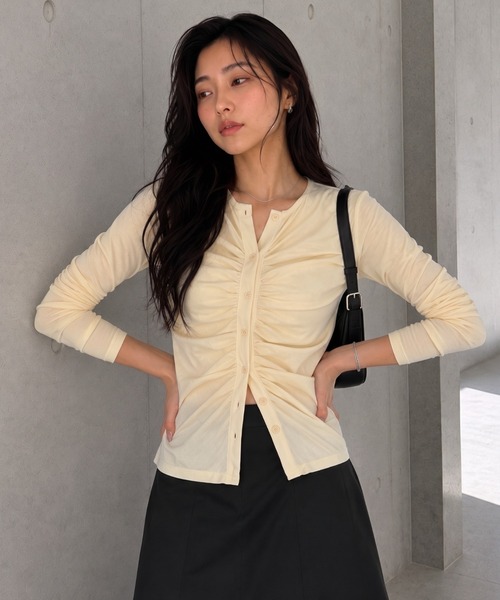 モデル身長：160cm 
着用サイズ：F