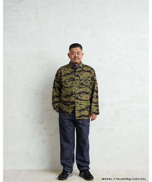 MILITARY(ミリタリー)の「WAIPER.inc 米軍 タイガーストライプカモ ジャケット LATE WAR【WP1197】(ミリタリージャケット・メンズ・タイガーカモ・M/L/XL/XXL)」の5枚目の写真