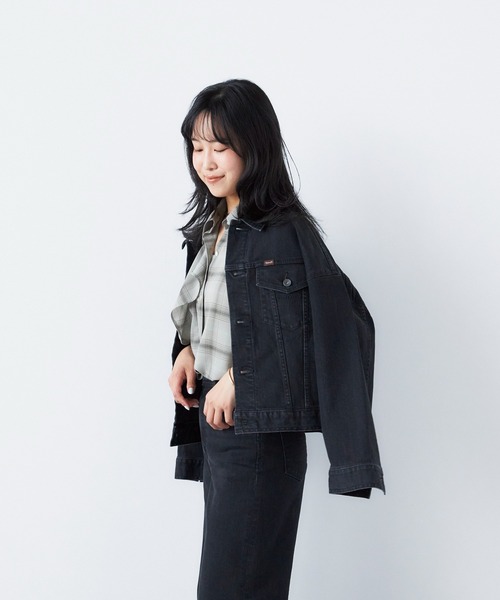 YANUK(ヤヌーク)の「ジーンジャケット(デニムジャケット・レディース・ブラック・FREE)」の3枚目の写真