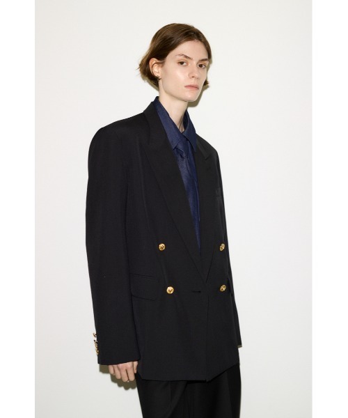 THROW by SLY(スローバイスライ)の「THROW PEAKED LAPEL TAILOR JK ピークドラペルテーラージャケット 秋服(テーラードジャケット・レディース・ブラック/ブラウン・FREE)」の15枚目の写真