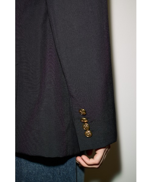 THROW by SLY(スローバイスライ)の「THROW PEAKED LAPEL TAILOR JK ピークドラペルテーラージャケット 秋服(テーラードジャケット・レディース・ブラック/ブラウン・FREE)」の20枚目の写真