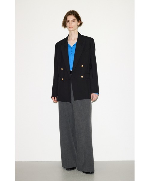 THROW by SLY(スローバイスライ)の「THROW PEAKED LAPEL TAILOR JK ピークドラペルテーラージャケット 秋服(テーラードジャケット・レディース・ブラック/ブラウン・FREE)」の21枚目の写真