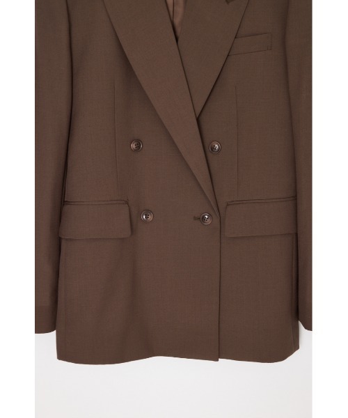THROW by SLY(スローバイスライ)の「THROW PEAKED LAPEL TAILOR JK ピークドラペルテーラージャケット 秋服(テーラードジャケット・レディース・ブラック/ブラウン・FREE)」の9枚目の写真