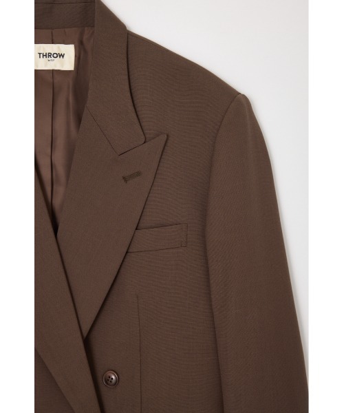 THROW by SLY(スローバイスライ)の「THROW PEAKED LAPEL TAILOR JK ピークドラペルテーラージャケット 秋服(テーラードジャケット・レディース・ブラック/ブラウン・FREE)」の10枚目の写真