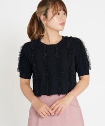 ノアストレッチⅡ_レースフリルニット