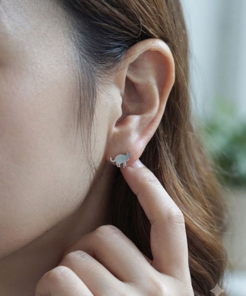 CERCA(チェルカ)の「SARINOHANA/アニマルピアス/ステンレス(ピアス(両耳用)・レディース・E/A/B/D/C/J/H/I/G/F・FREE)」の3枚目の写真