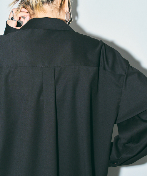 CITYSHOP(シティーショップ)の「TWILL SHIRT ジャケット(シャツ/ブラウス・レディース・ベージュ/ブラック・FREE)」の4枚目の写真