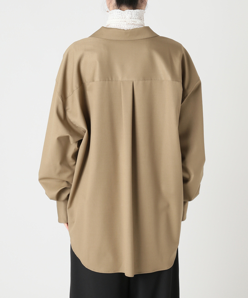 CITYSHOP(シティーショップ)の「TWILL SHIRT ジャケット(シャツ/ブラウス・レディース・ベージュ/ブラック・FREE)」の13枚目の写真