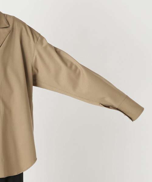 CITYSHOP(シティーショップ)の「TWILL SHIRT ジャケット(シャツ/ブラウス・レディース・ベージュ/ブラック・FREE)」の15枚目の写真