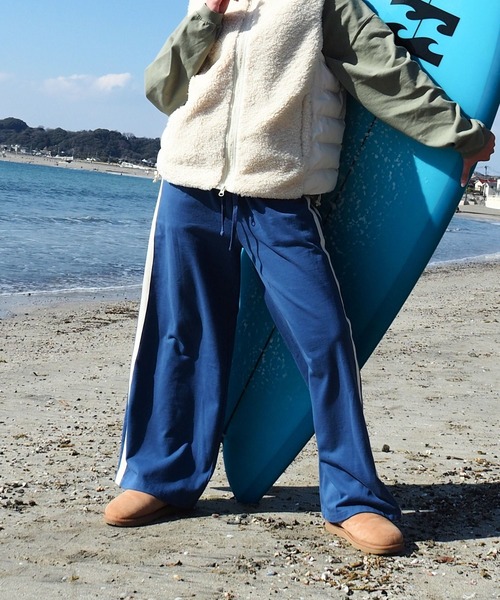 BILLABONG(ビラボン)の「BILLABONG ウィメンズ SURF CAMP HERITAGE LONG PANTS ロングパンツ 【2026年秋冬モデル】/ビラボンリラックスシルエットスウェットパンツ(スウェットパンツ・レディース・ブルー系その他/エメラルド・LARGE/MEDIUM)」の3枚目の写真