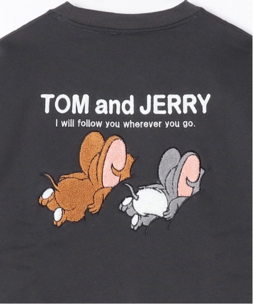 Tom&Jerry(トムアンドジェリー)の「【TOM & JERRY/トムとジェリー】キャラクターサガラ刺繍クルーネックスウェット(裏起毛) ユニセックス(スウェット・レディース・スミクロ/ブラック/オートミール/サックスブルー/オフホワイト/グレイッシュベージュ・LARGE/MEDIUM)」の18枚目の写真