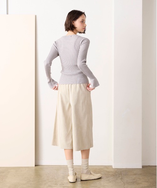 Marilyn Moon(マリリンムーン)の「eco-suede half pants(その他パンツ・レディース・ブラック/ブラウン/アイボリー・FREE)」の22枚目の写真