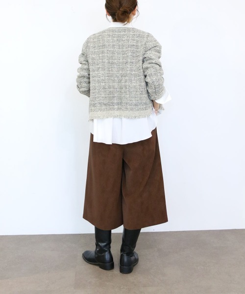 Marilyn Moon(マリリンムーン)の「eco-suede half pants(その他パンツ・レディース・ブラック/ブラウン/アイボリー・FREE)」の15枚目の写真