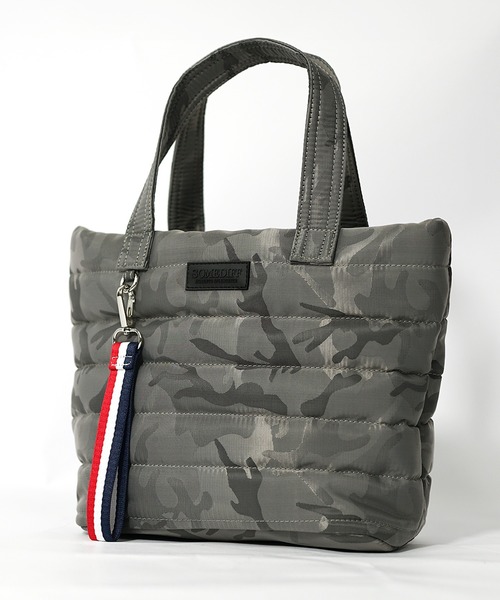 SOMEDIFF(サムディフ)の「【SOMEDIFF】カモフラ中綿ミニトートバッグ メンズ カモ柄 ユニセックス(トートバッグ・メンズ・グレー/ブラック・FREE)」の3枚目の写真