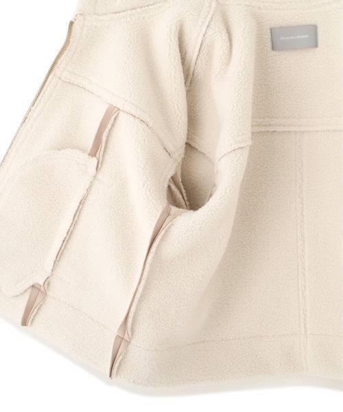 JILL by JILL STUART(ジルバイジルスチュアート)の「フェイクムートンフライトジャケット(ムートンコート・レディース・ベージュ/ピンク・SMALL/MEDIUM)」の3枚目の写真