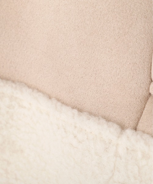 JILL by JILL STUART(ジルバイジルスチュアート)の「フェイクムートンフライトジャケット(ムートンコート・レディース・ベージュ/ピンク・SMALL/MEDIUM)」の5枚目の写真