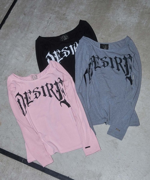 d.i.a.（ダイヤ）の「バックレースフィットロンT（Tシャツ/カットソー・レディース・ピンク/グレー/ブラック・FREE）」の14枚目の写真