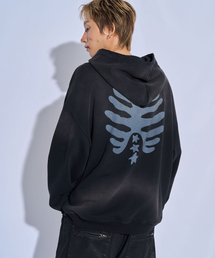 BONE STAR ウォッシュドフーディー(ウォッシュドブラック)