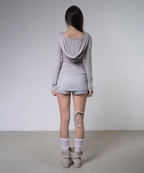 FANCY CLUB(ファンシークラブ)の「ドレープフーディ ロングスリーブ (LIGHT GRAY) F26ZB521(Tシャツ/カットソー・レディース・その他・FREE)」の5枚目の写真