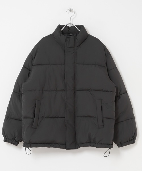 ITEMS URBANRESEARCH(アイテムズ アーバンリサーチ)の「『撥水』リップストップ発熱中綿ハイネックジャケット(ダウンジャケット/コート・メンズ・ベージュ系その他/ダークグレー/ブラック・MEDIUM/LARGE)」の13枚目の写真