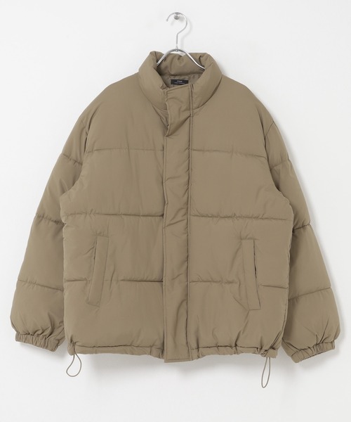 ITEMS URBANRESEARCH(アイテムズ アーバンリサーチ)の「『撥水』リップストップ発熱中綿ハイネックジャケット(ダウンジャケット/コート・メンズ・ベージュ系その他/ダークグレー/ブラック・MEDIUM/LARGE)」の5枚目の写真