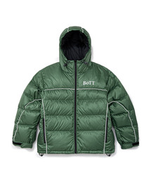 BOTT（ボット）の「BoTT / ボット B Logo Hooded Down Jacket（ダウンジャケット/コート）」
