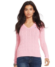 POLO RALPH LAUREN | ケーブルニット Vネック セーター(ニット/セーター)